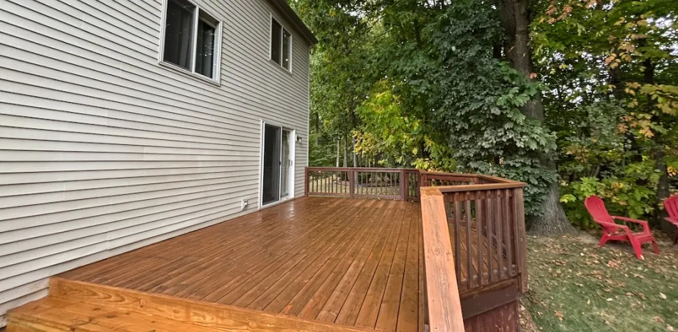 deck refinish power wash davison mi